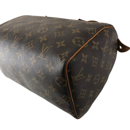 LOUIS VUITTON Monogram Small Boston bag Handbag Brown Vintage szn2aw