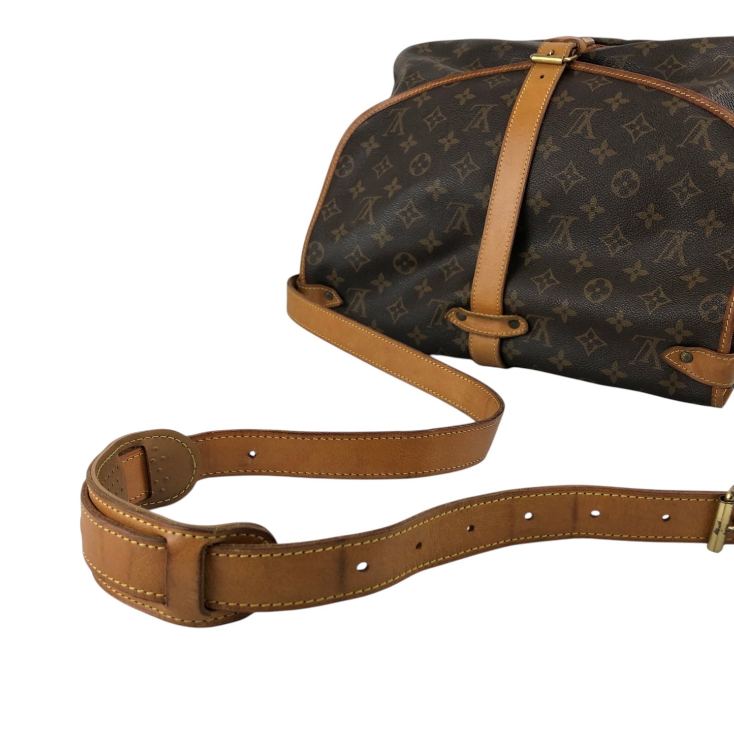 LOUIS VUITTON Monogram Shoulder bag Brown Vintage M42254 j4a4v6