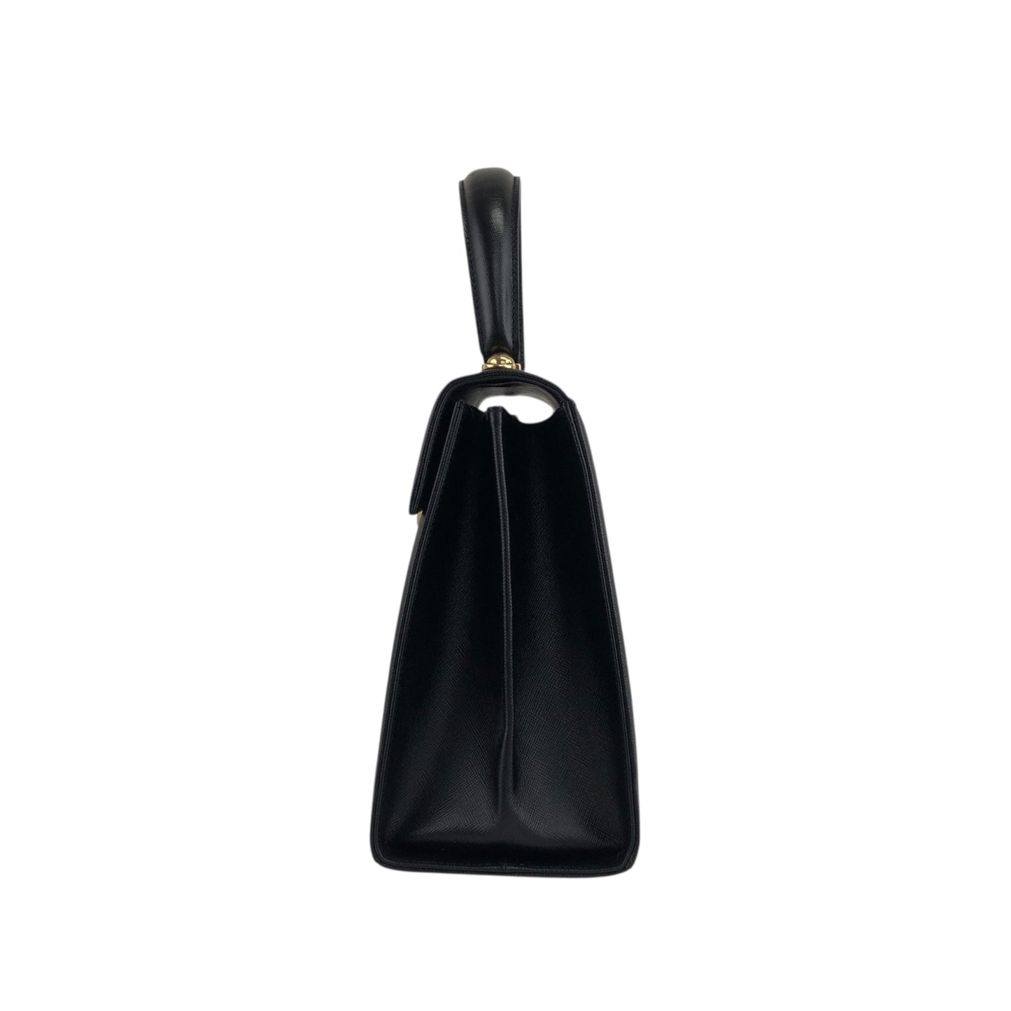 Salvatore Ferragamo Gancini Two-way Handbag Shoulder bag Black Vintage 67icsp
