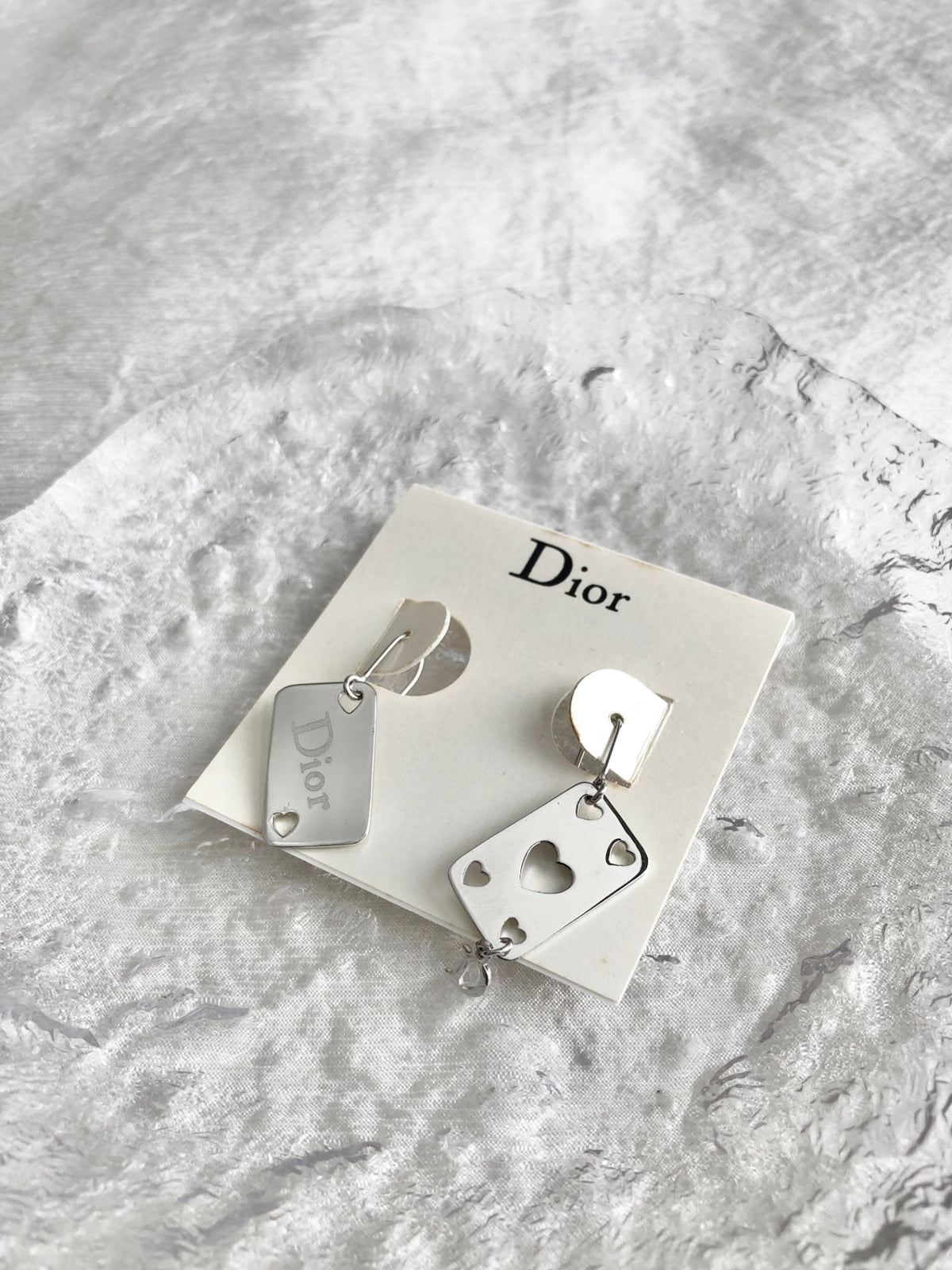 Christian Dior Pierced Silver Vintage i6xys2