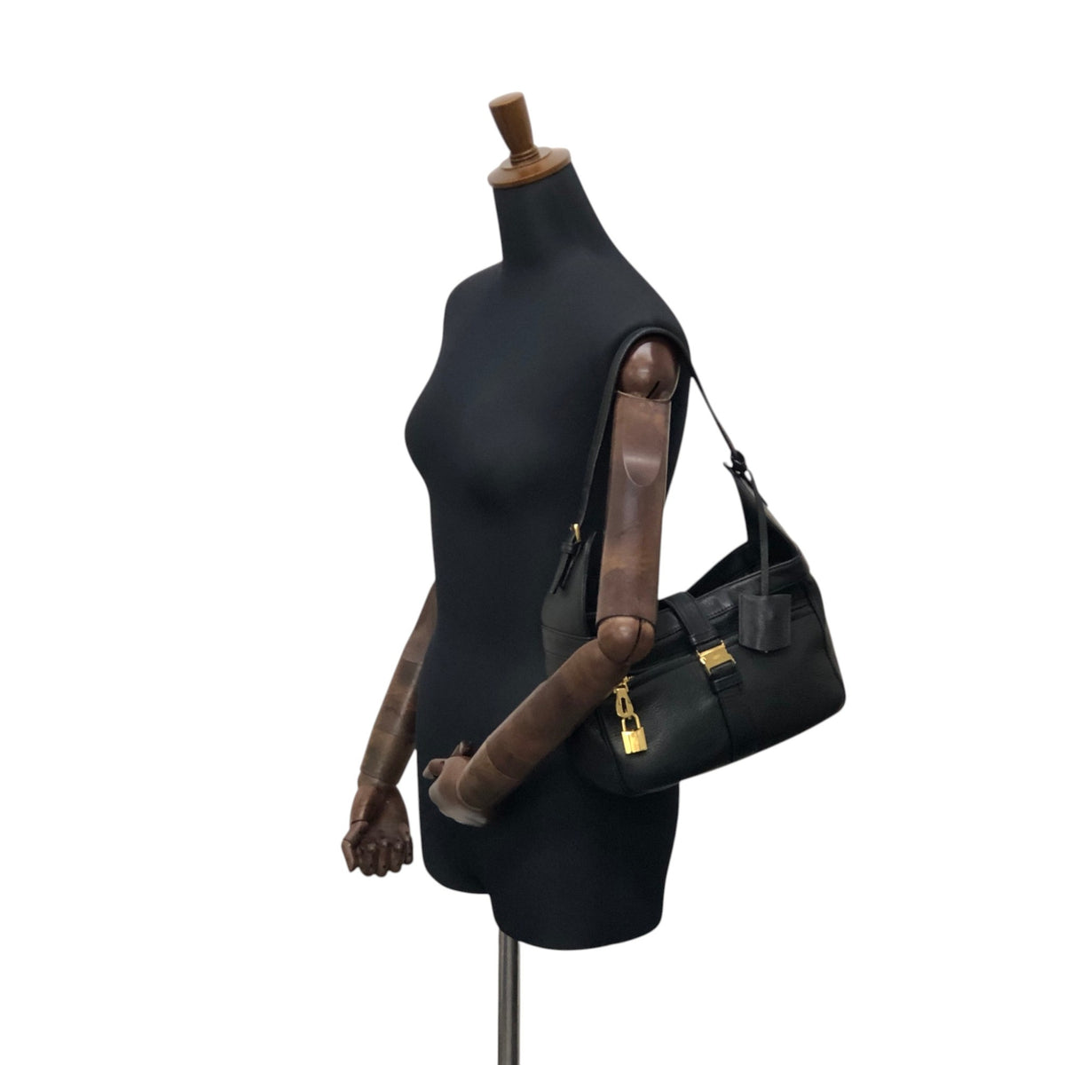 LOEWE Logo Shoulder bag Black Vintage earnia