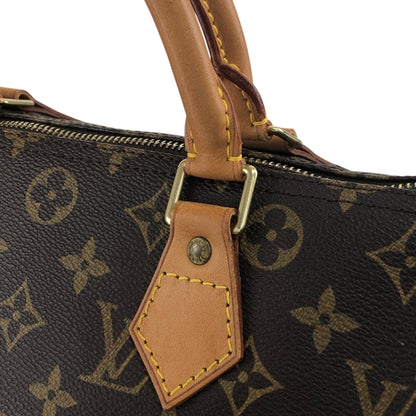 LOUIS VUITTON Monogram Handbag Boston bag Brown Vintage y2vg3b
