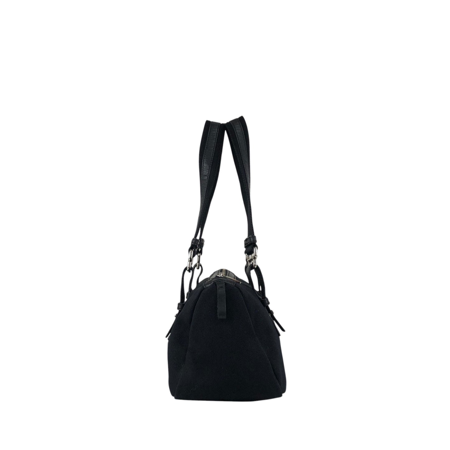 Yves Saint Laurent YSL Logo Handbag Black Vintage p825h3