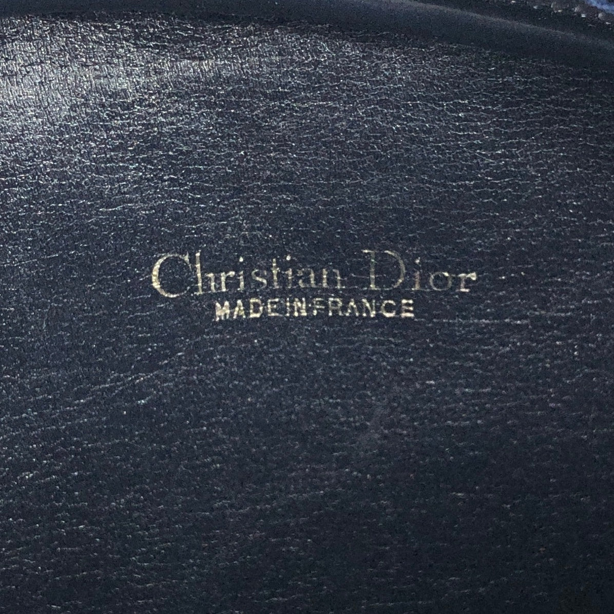 Christian Dior Trotter CD Logo Shoulder bag Navy Vintage 5jv6v2