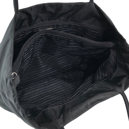 PRADA Tessuto Triangle Logo Totebag Black Vintage rp4ywn