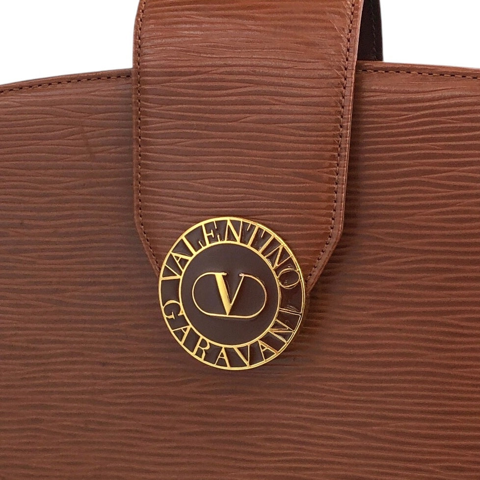 VALENTINO GARAVANI Logo Shoulder bag Brown Vintage 3vzxyh