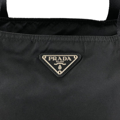 PRADA Tessuto Triangle Logo Totebag Black Vintage f5d8z2
