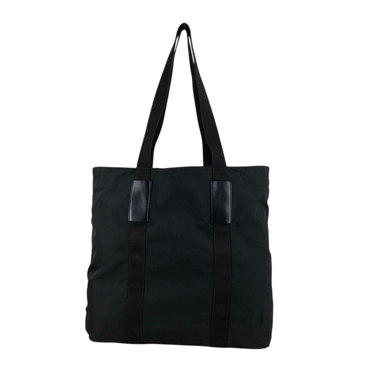 PRADA Tessuto Triangle Logo Totebag Black Vintage fdttdc