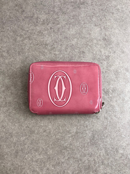 Cartier Folded Wallet Pink Vintage akkt2f