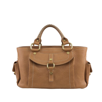CELINE Blason Handbag Camel Vintage d6g4j8