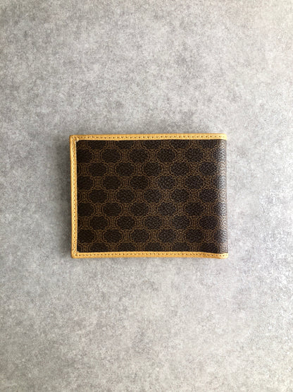 CELINE Macadam Folded Wallet Brown Vintage nkdcjh