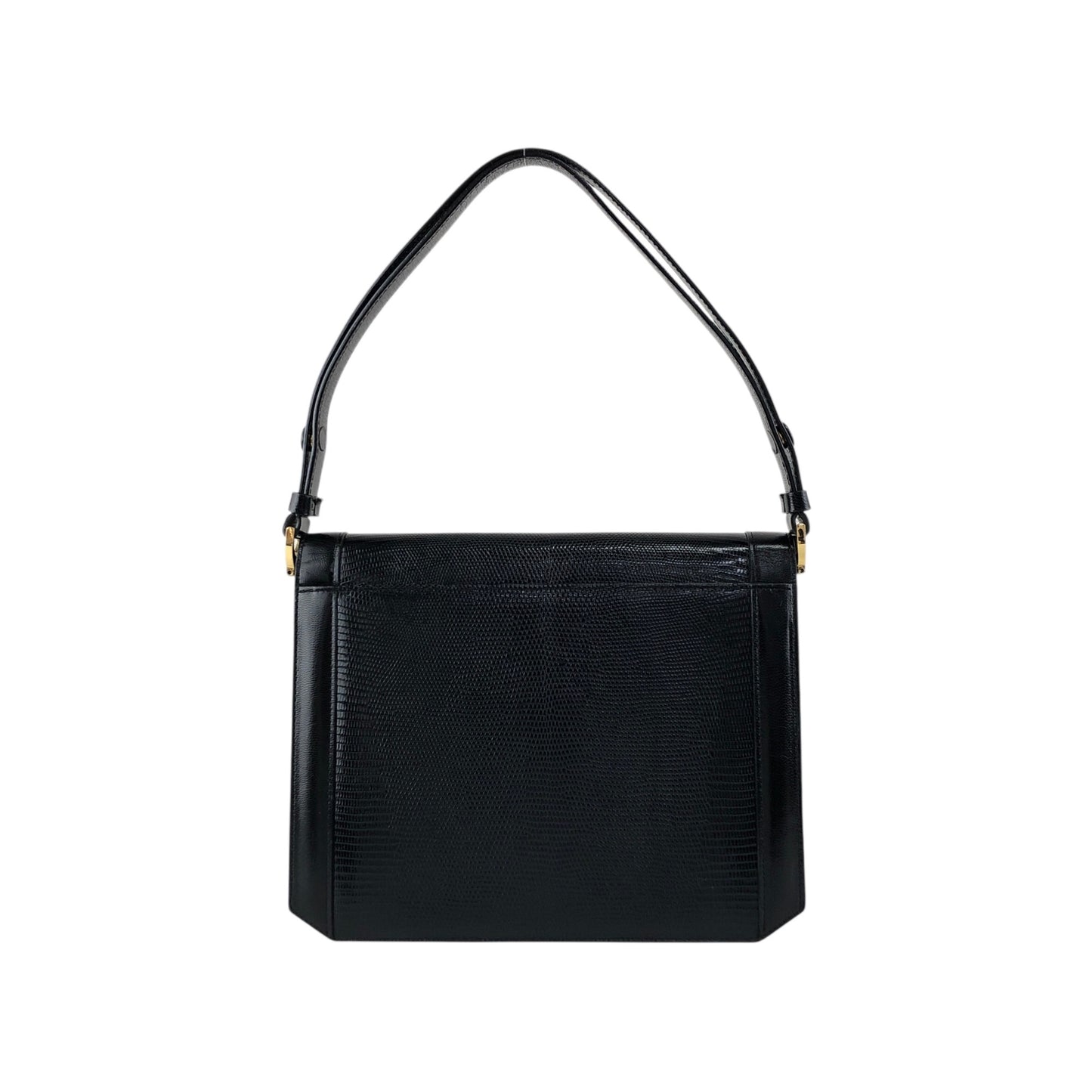 Yves Saint Laurent YSL Logo Shoulder bag Black Vintage d3ffr7