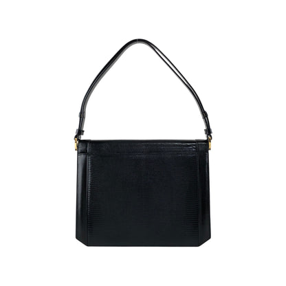 Yves Saint Laurent YSL Logo Shoulder bag Black Vintage d3ffr7