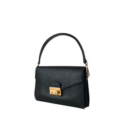 PRADA Lock Shoulder bag Black Vintage pjtker