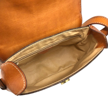 CELINE Macadam Horse Bit Shoulder bag Brown Vintage 7izj8d