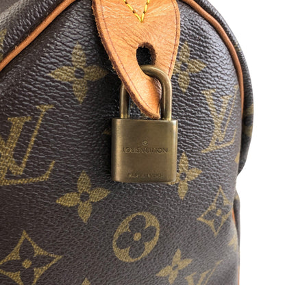 LOUIS VUITTON Monogram Small Boston bag Handbag Brown Vintage 232hgi