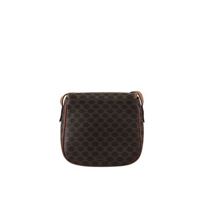 CELINE Macadam Horse Bit Shoulder bag Brown Vintage ffjd2x