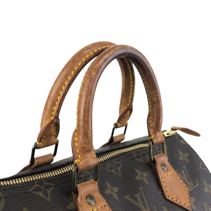LOUIS VUITTON Monogram Small Boston bag Handbag Brown Vintage 7ppyum