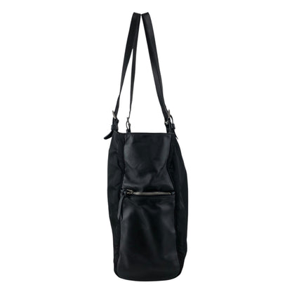 PRADA Tessuto Triangle Logo Handbag Black Vintage e52d78