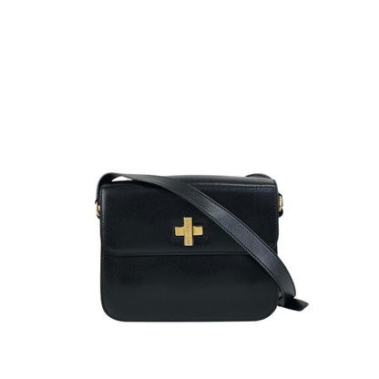 CELINE Turn Lock Shoulder bag Black Vintage jth6xy
