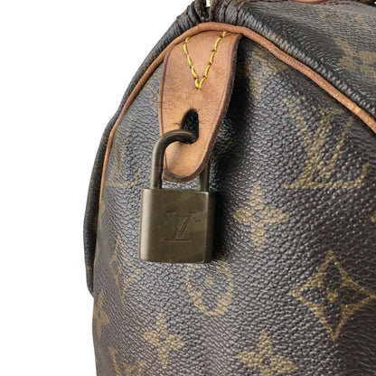 LOUIS VUITTON Monogram Small Boston bag Handbag Brown Vintage jm4cx4