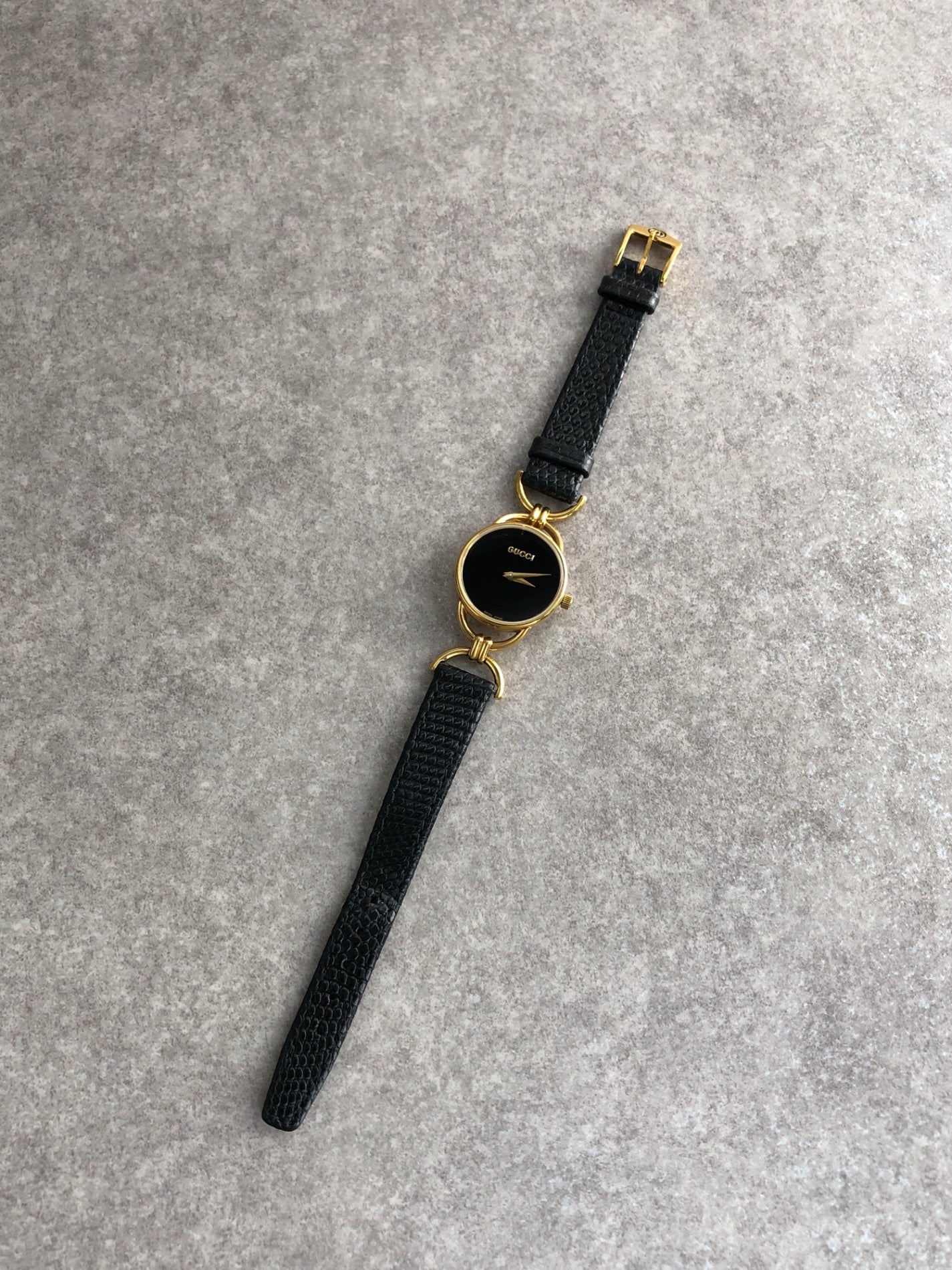 GUCCI Quartz Watch Black 6000.2l Vintage x5a7k2