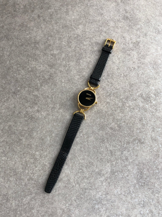 GUCCI Quartz Watch Black 6000.2l Vintage x5a7k2