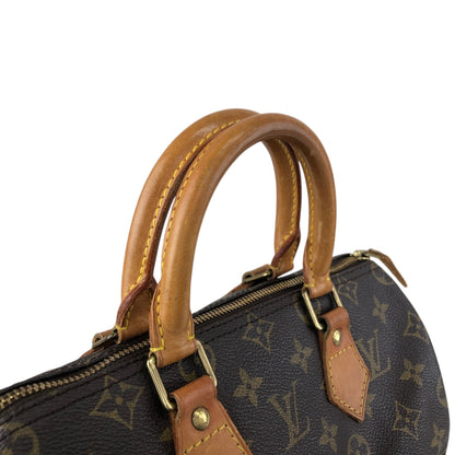 LOUIS VUITTON Monogram Small Boston bag Handbag Brown Vintage ss8v76