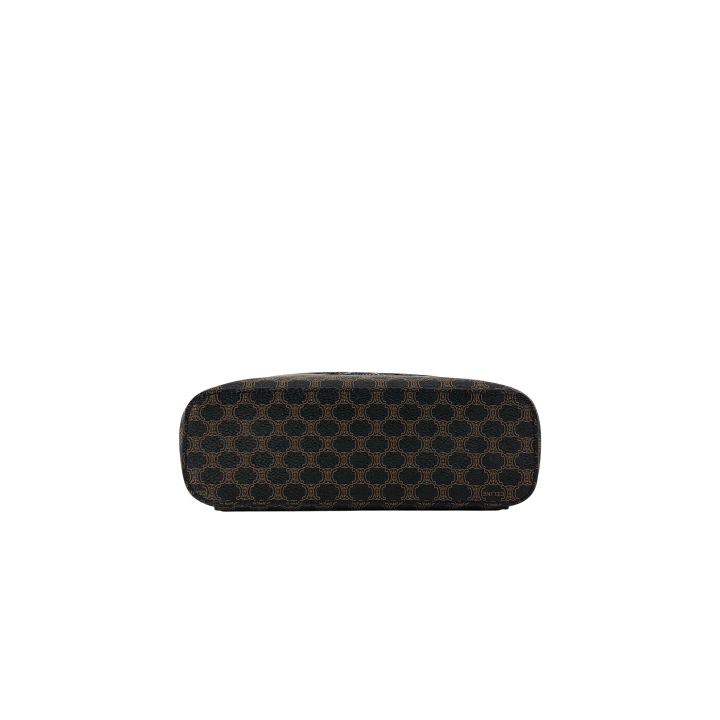 CELINE Macadam Blason Handbag Vanity bag Black Vintage x6aezr