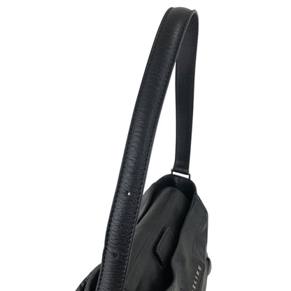 CELINE Logo Shoulder bag Hobobag Black Vintage b8ejp4