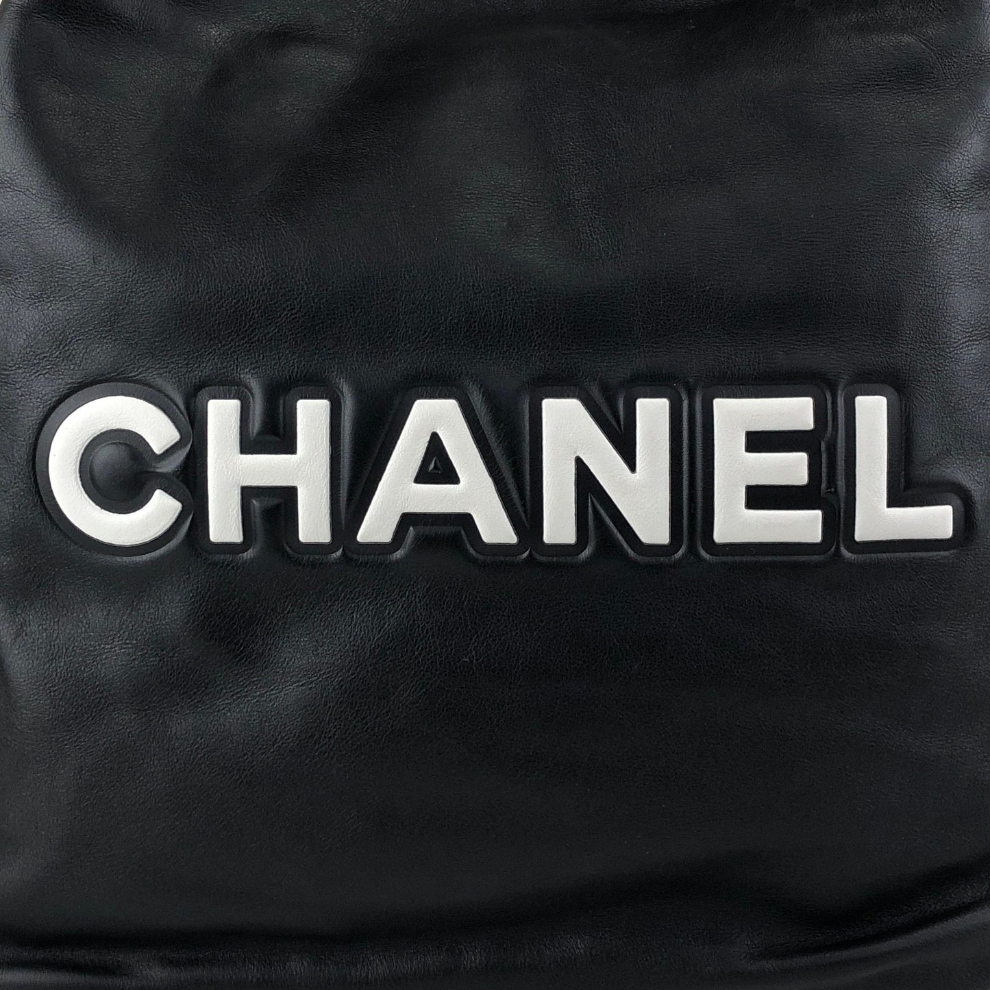 CHANEL Logo Totebag Black Vintage 3raaj5