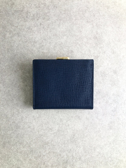 Christian Dior CD 標誌金屬扣折疊錢包海軍藍復古款 6c2pn7