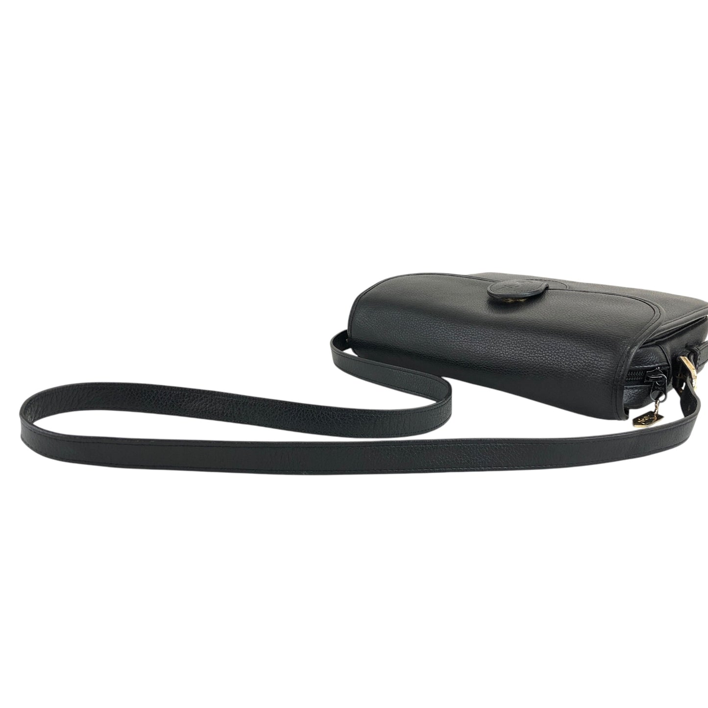 Yves Saint Laurent YSL Logo Shoulder bag Black Vintage 2c23th