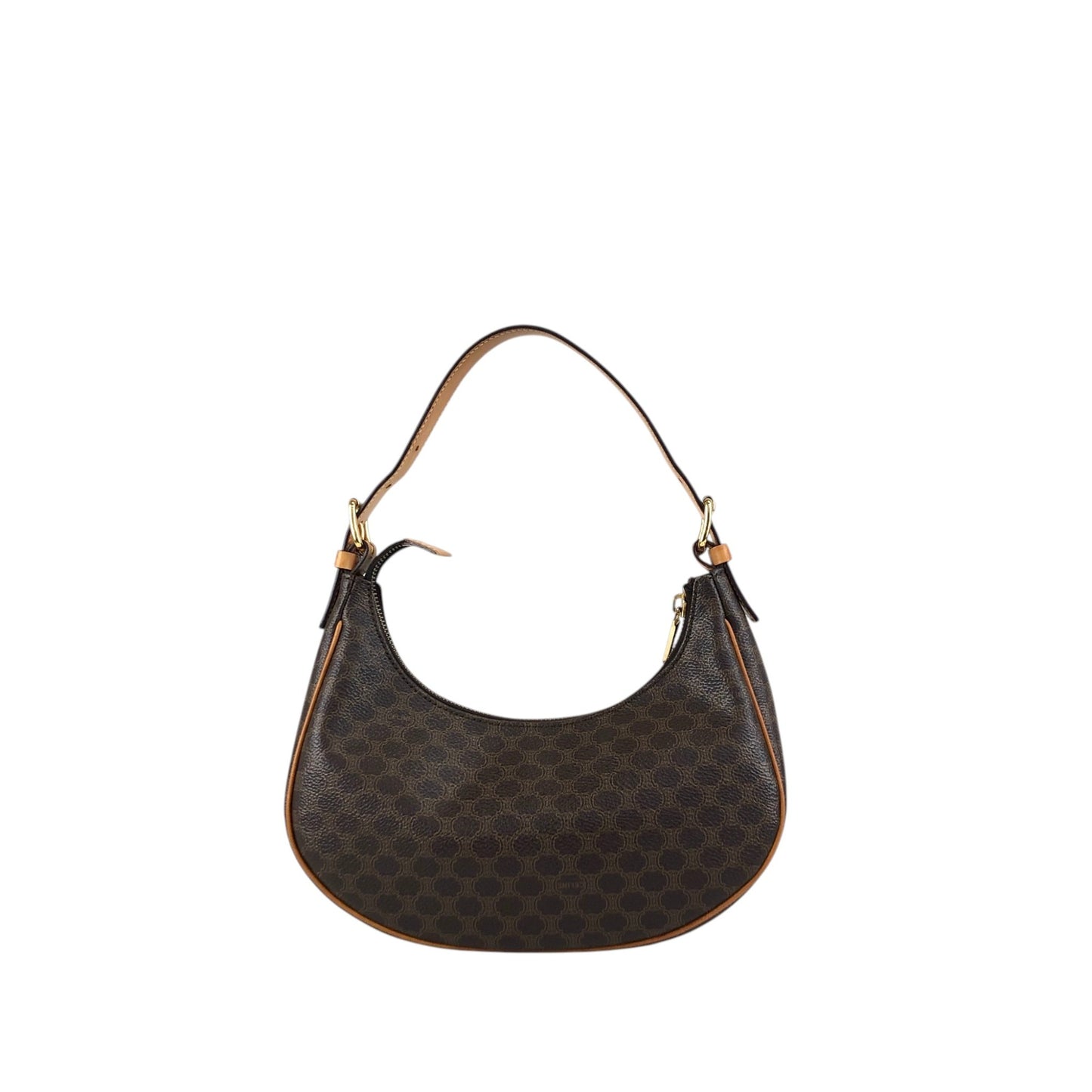 CELINE Macadam Shoulder bag Hobobag Brown Vintage w5cp57