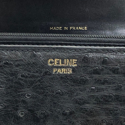 CELINE Horse Carriage Shoulder bag Black Vintage d66xv8