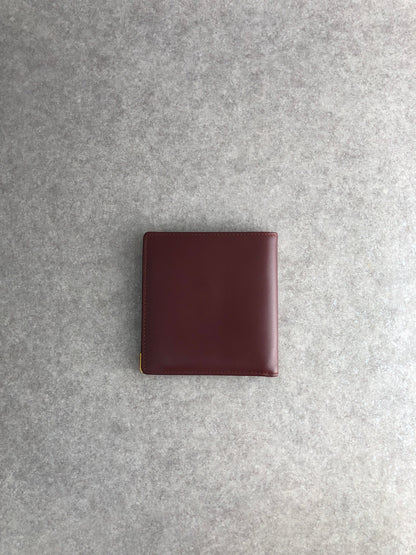 Cartier Logo Folded Wallet Bordeaux Vintage fs2inb