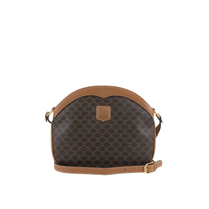 CELINE Macadam Blason Shoulder bag Brown Vintage gyf3yb