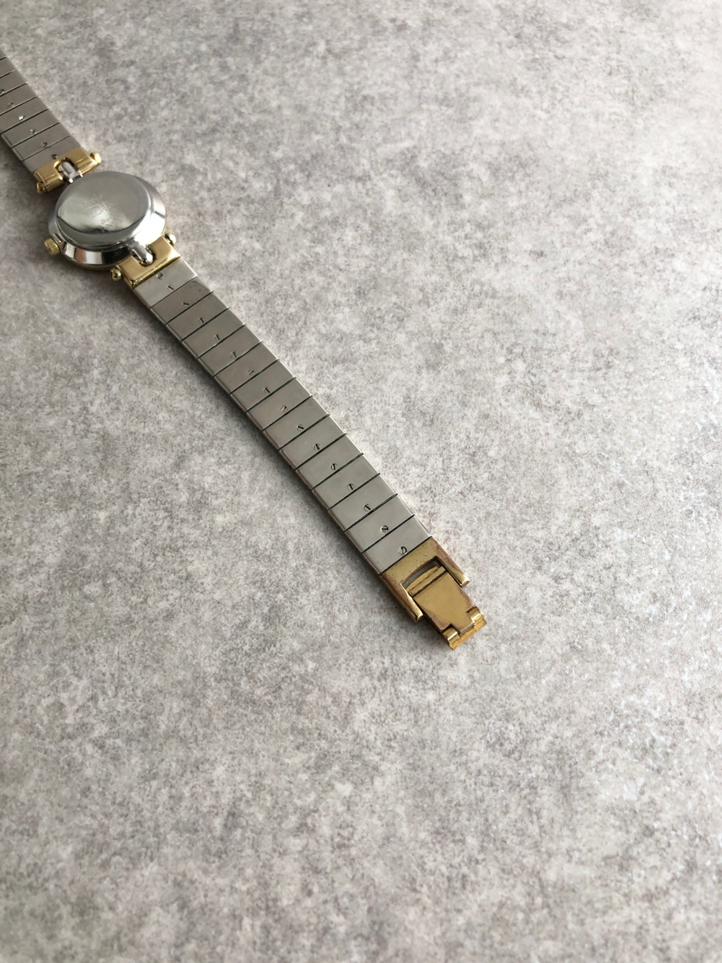 Christian Dior Logo Quartz Watch Silver×Gold 3025 Vintage ngmhnw