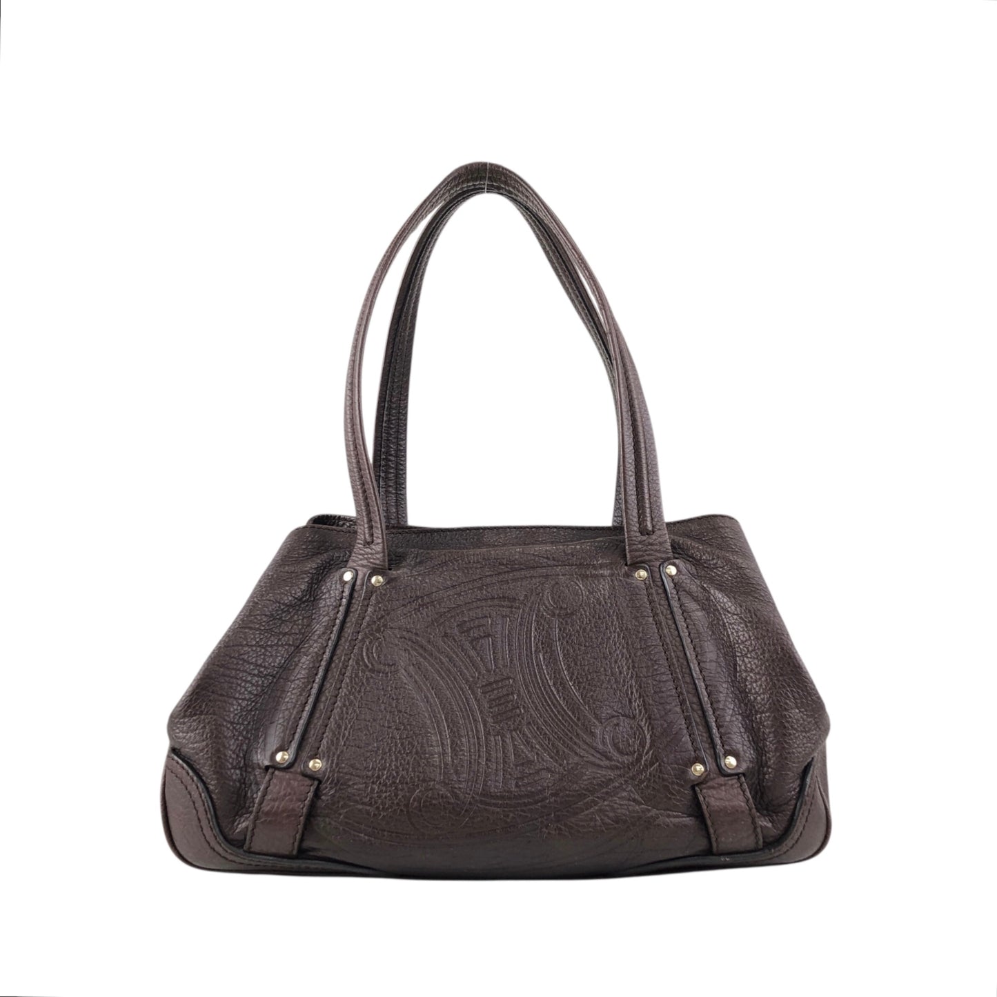 CELINE Blason Totebag Brown Vintage 7dzt2e