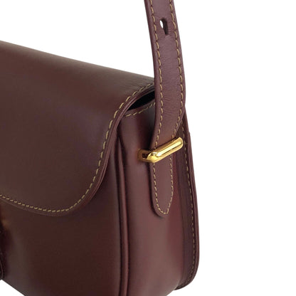 Cartier Front Buckle Shoulder bag Bordeaux Vintage iejnyi