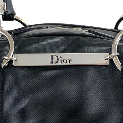 Christian Dior Logo Handbag Boston bag Black Vintage gwzt2f