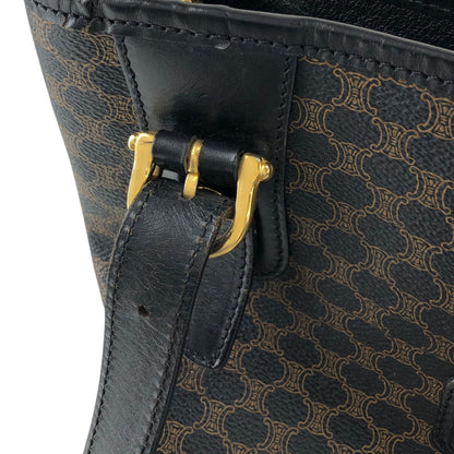 CELINE Macadam Blason Handbag Totebag Black Vintage yfc8n7