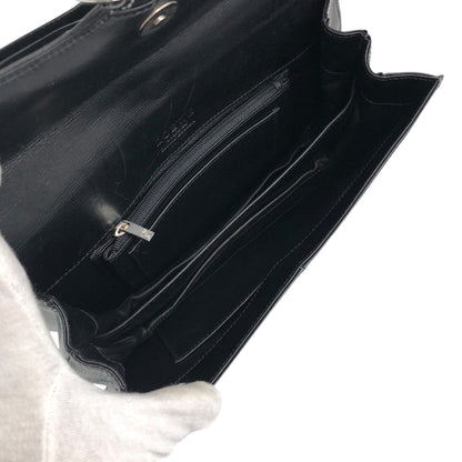 LOEWE Logo Shoulder bag Black Vintage sy8ch6