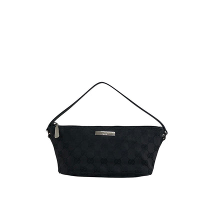GUCCI GG Canvas Small Handbag Black Vintage j7yzmi