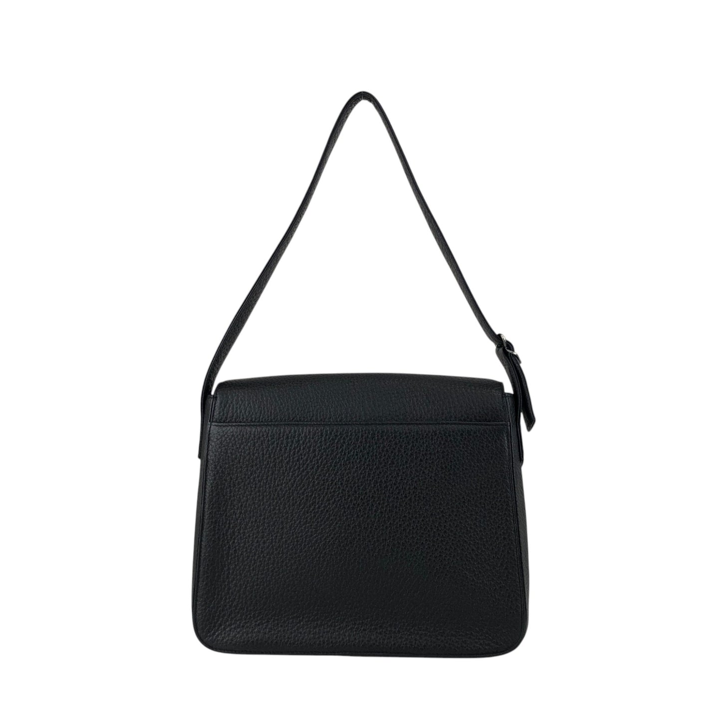 Yves Saint Laurent Logo Shoulder bag Black Vintage sivry5