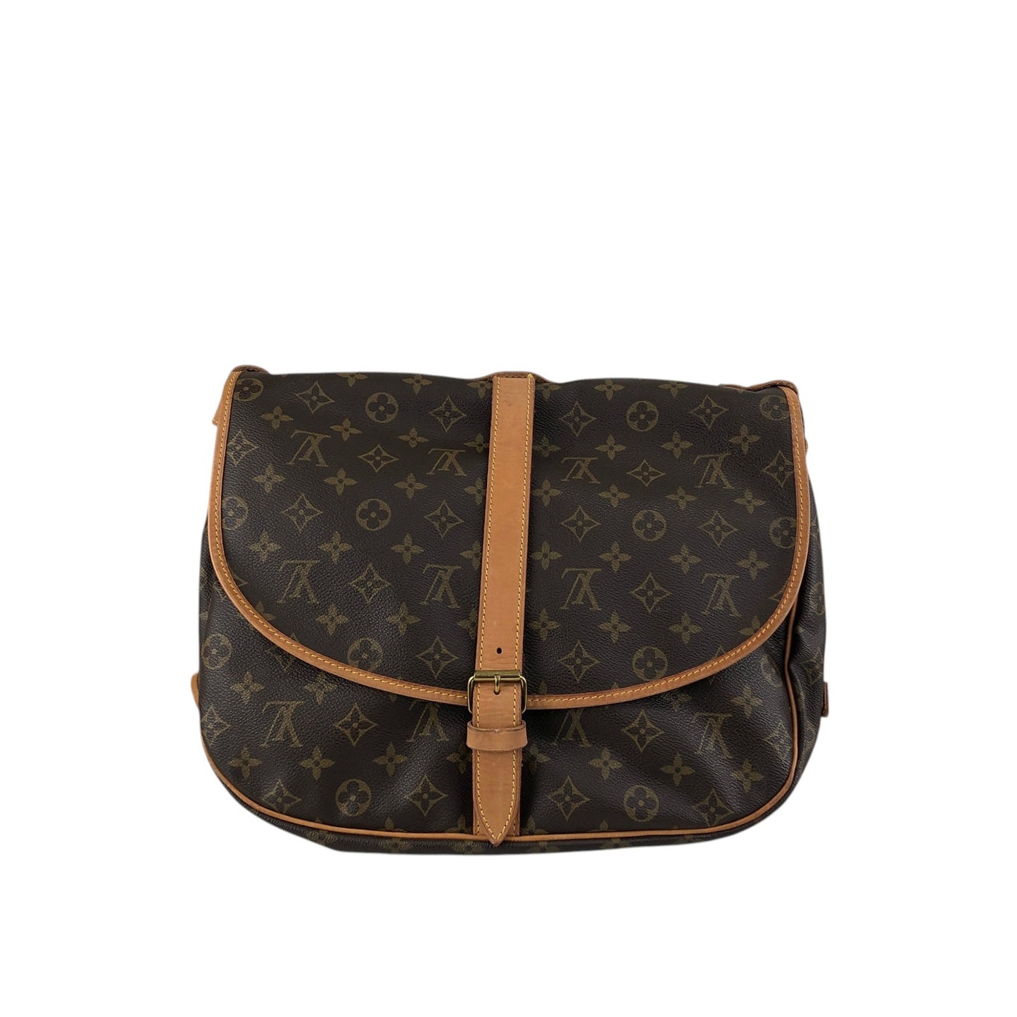 LOUIS VUITTON Monogram Shoulder bag Brown Vintage jer2hr