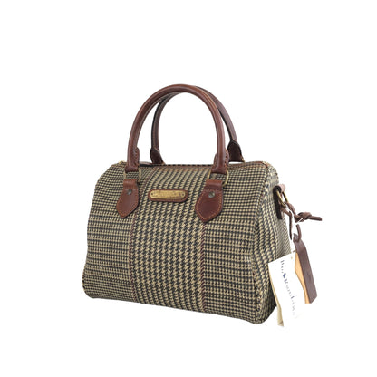 RALPH LAUREN PVC Handbag Boston bag Brown Vintage udae2k