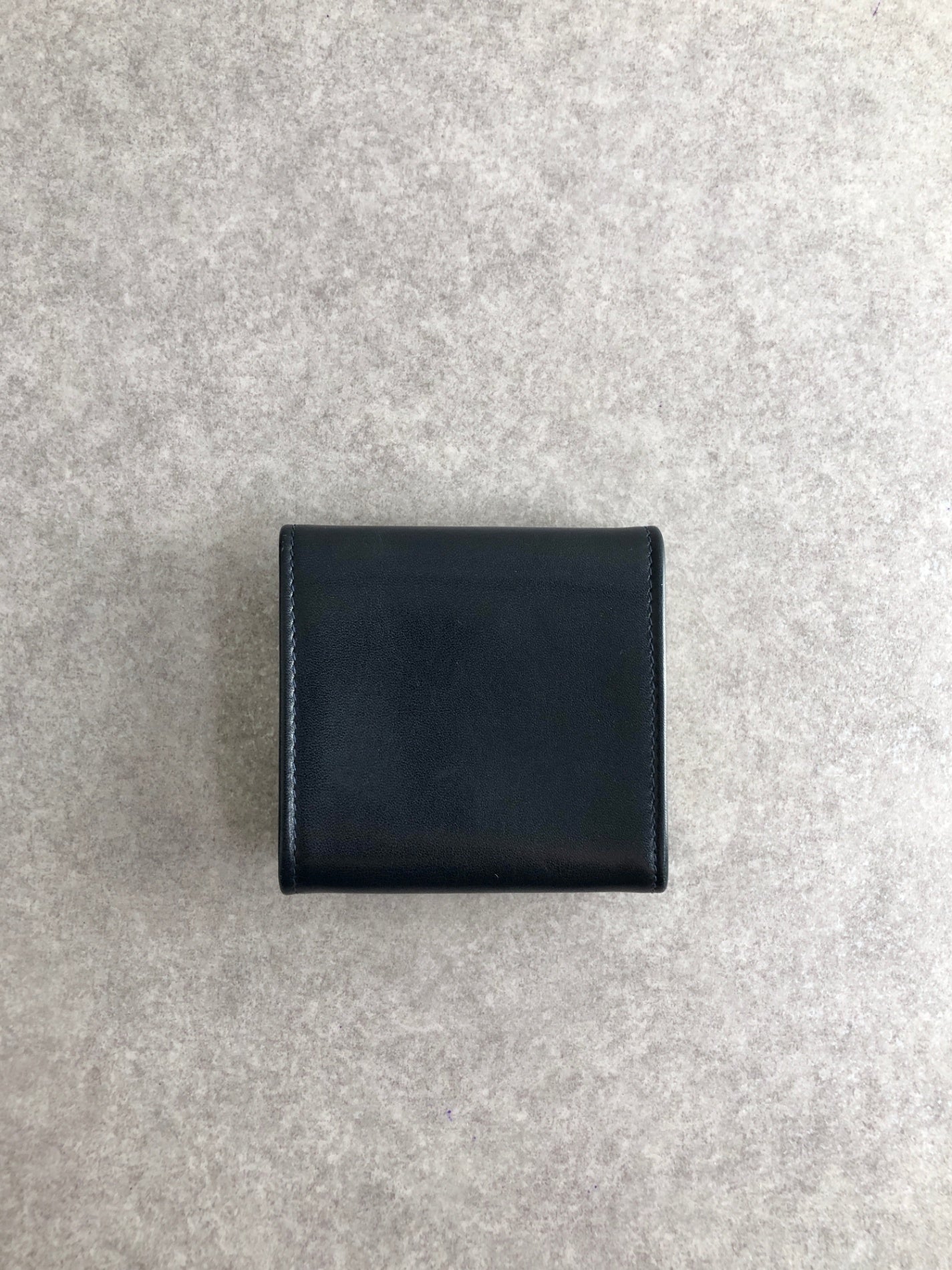 CELINE Triomphe Coin Purse Black Vintage 6fv42e