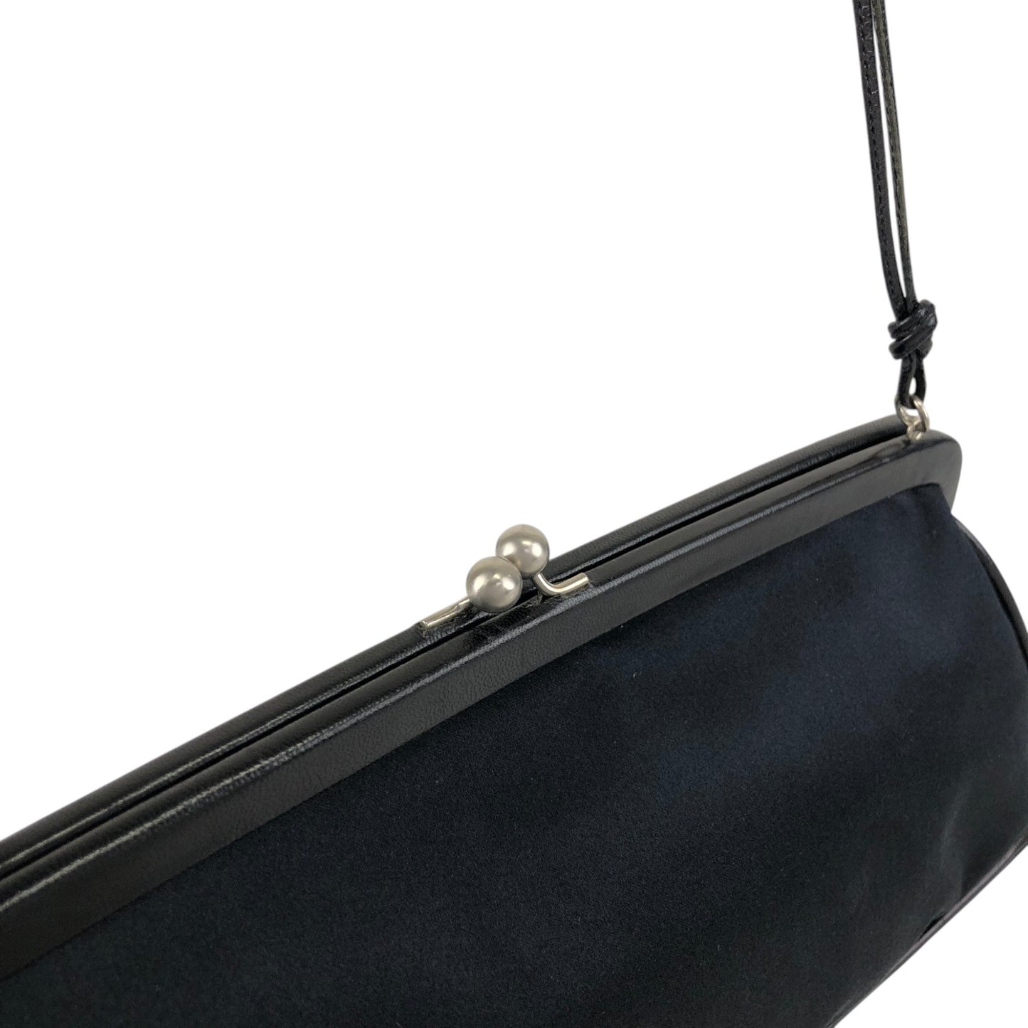 PRADA Tessuto Triangle Logo Small Handbag Black Vintage mygrbb