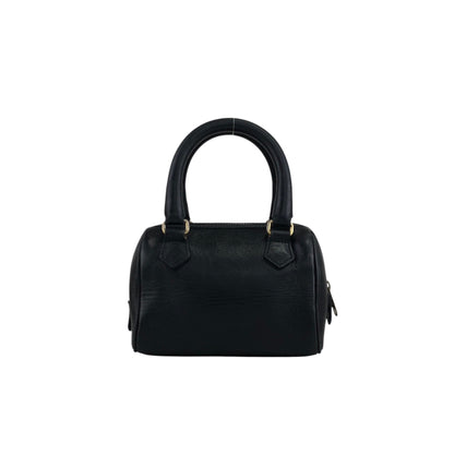 CELINE Two-way Handbag Shoulder bag Black Vintage 2j4avv